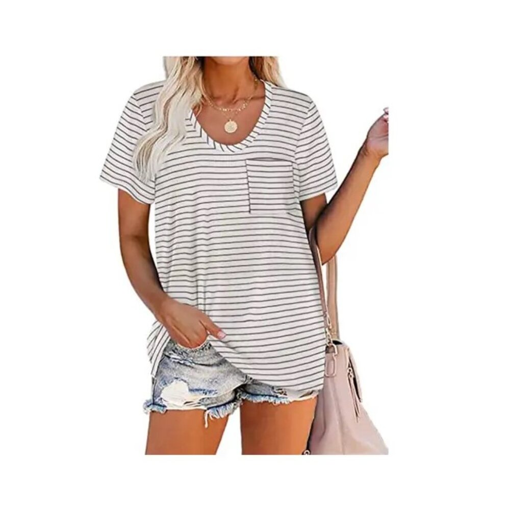 Striped Pocket Top